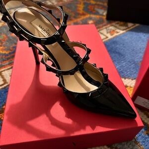 Valentino Black Studded Women's Heels